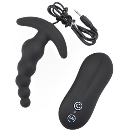 AKStore Vibrating Prostate Massager Anal Sex Toy for men and women 10-Frequency Vibrating Silicone Butt Anal Plug Vibrator Stimulator