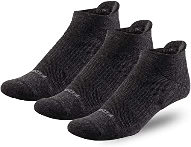 PEOPLE SOCKS Compression No-Show Athletic Merino Wool Running Socks, Made in USA, 3 Pairs
