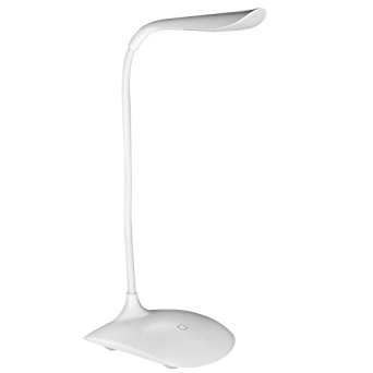 BINGONE Desk Lamp Gooseneck Tube Touch Sensitive LED Rechargeable Dimmable Portable Lightweight Desk Travel Reading Study Bedside Lamp Light, with USB cable