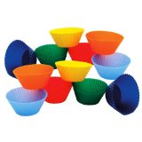 Kitchen Supply Mini Muffin Silicone Baking Cups 1-78-Inchmeasurement of bottom of cup Set of 12
