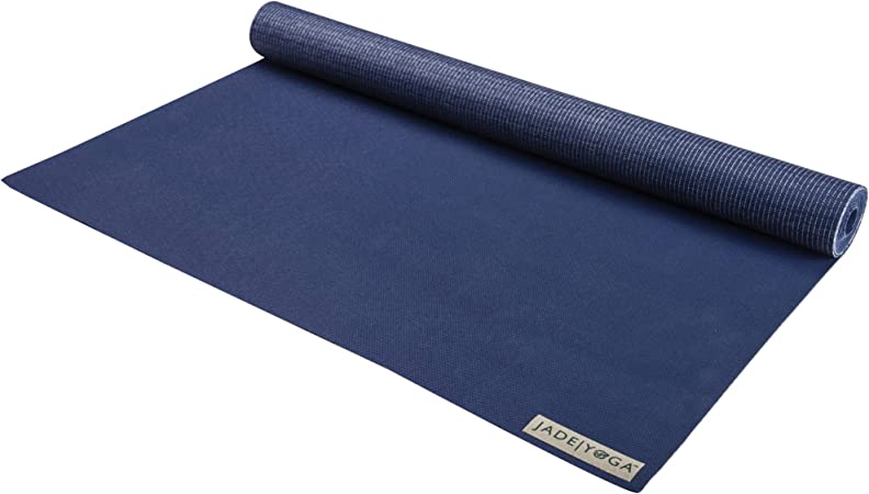 JadeYoga - Voyager(™) Yoga Mat - Natural Rubber Lightweight & Portable Gym Fitness Exercise Stretching Workout Mat For Home or Gym; Non-Slip Yoga Mat for Women & Men Yoga Mat