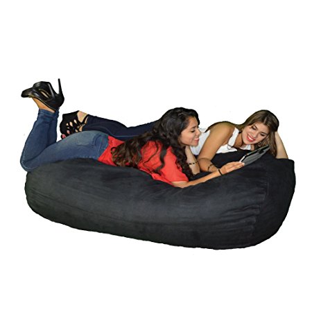 Large Bean Bag Chair 6 Foot Cozy Beanbag Filled with 48 Lbs of Premium Cozy Foam for Ultimate Comfort, Includes Protective Liner and Machine Washable Microfiber Cover