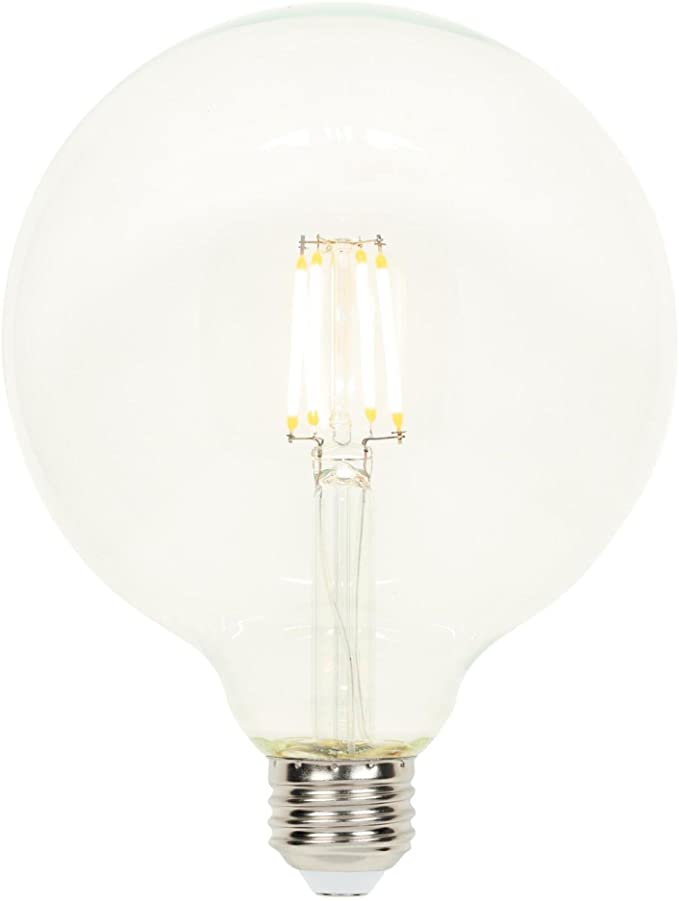 Westinghouse 4317400 4.5 (40-Watt Equivalent) G40 Dimmable Filament LED Light Bulb with Medium Base, Clear