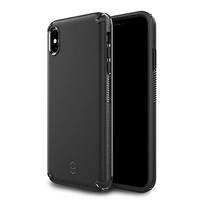 Patchworks Level Arc Case in Black Compatible for Apple iPhone Xs Max Case