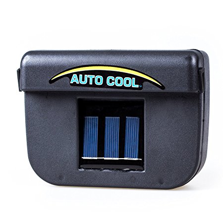 TOOGOO(R) 1W Solar Powered Window Fan Ventilator Auto Cool Air Vent For Car Vehicle Black