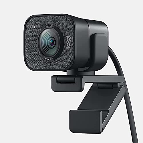 Logitech StreamCam, 1080P HD 60fps Streaming Webcam with USB-C and Built-in Microphone, Worldwide Version, Chinese Spec (Graphite)