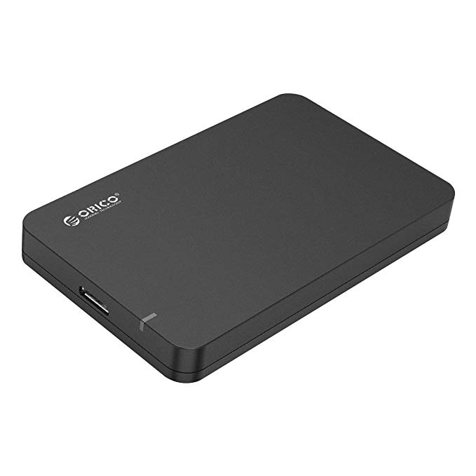 ORICO USB3.0 to SATA III 2.5" External Hard Drive Enclosure for 7mm and 9.5mm 2.5 Inch SATA HDD/SSD Tool Free [UASP Supported] Black