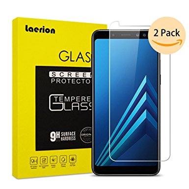 Samsung Galaxy A8 2018 Screen protector,Laerion[2 Pack]Tempered Glass Screen Protector With 9H Anti Scratch HD Clear Bubble Free Protective Film For Samsung Galaxy A8 2018