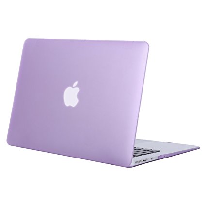 Mosiso Plastic Hard Case Cover for MacBook Air 13 Inch (Models: A1369 and A1466), Light Purple