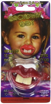 Billy Bob Teeth Broadway Baby Pacifier Red Lips Two Front Teeth