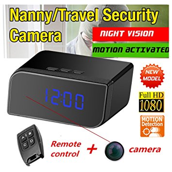 1080P HD Spy Hidden Camera Clock Motion Activated Video Recorder Mini DVR Camcorder