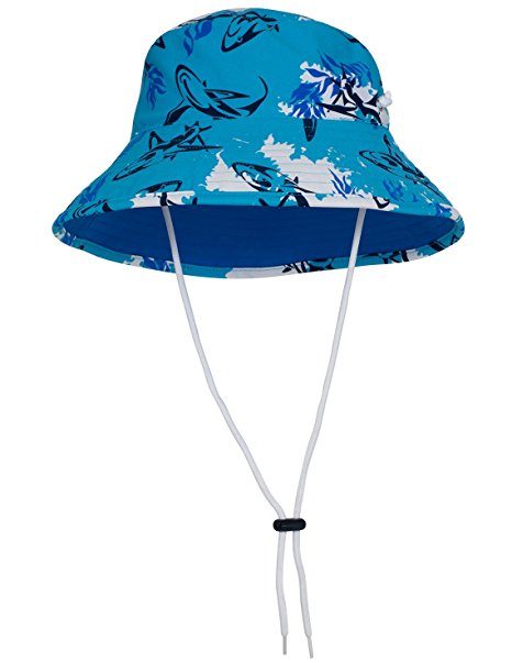 Tuga Boys Reversible Bucket Hats - UPF 50 Sun Protection Sun Hats