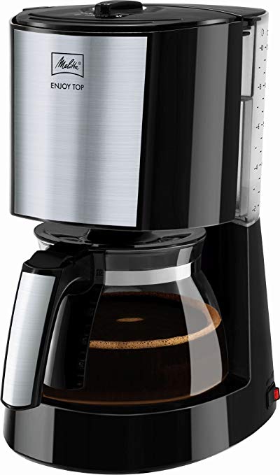 Melitta Enjoy Ii Glass Top Filter Coffee Machine, Black/Stainless Steel