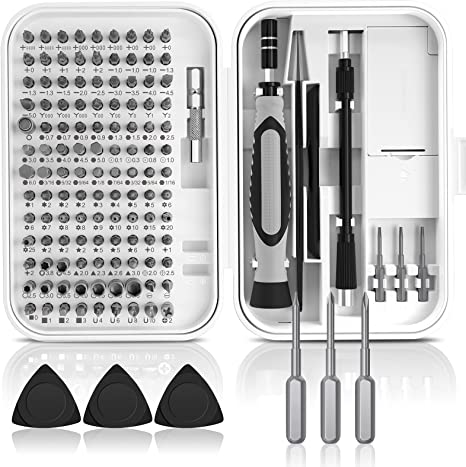 Kingsdun Multi-Bits Precision Screwdriver Sets, 130 Piece Electronics Screwdriver with 120 Bits Magnetic Repair Tool Kit for iPhone, MacBook, Computer, PC, Tablet, PS4, Xbox, Nintendo, Game Console