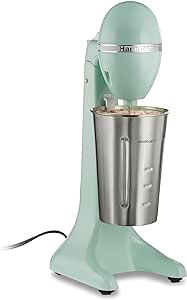 Hamilton Beach DrinkMaster Electric Drink Mixer, The Original Restaurant-Quality Retro Milkshake Maker & Milk Frother, 2 Speeds, Extra-Large 28 oz. Stainless Steel Cup, Mint