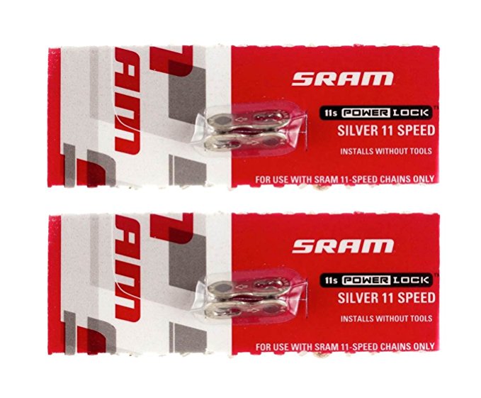 SRAM PowerLock Chain Connector 11-speed Chain Connector Link (Silver - 11 Speed) TWO (2) PACK