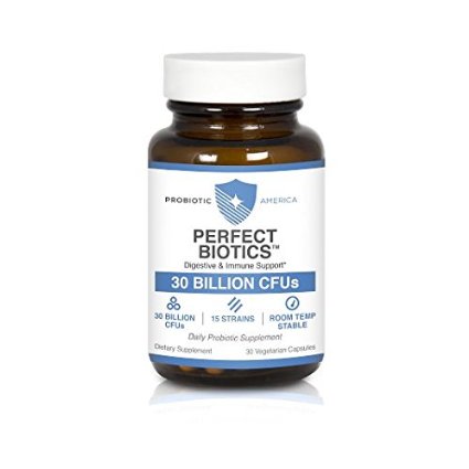 Probiotic America Perfect Biotics Daily Probiotic Supplement for Digestive and Immune Support