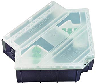 JT Eaton 903CL Rat Fortress Plastic Tamper Resistant Bait Station with Transparent Lid, 14" Length x 17-1/8" Width x 4-1/8" Height (Case of 6)