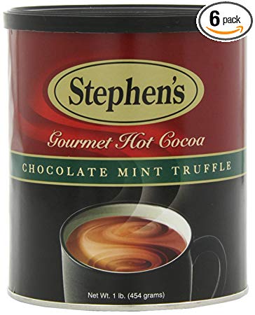 Stephen's Gourmet Hot Cocoa, Chocolate Mint Truffle, 16-Ounce Cans (Pack of 6)