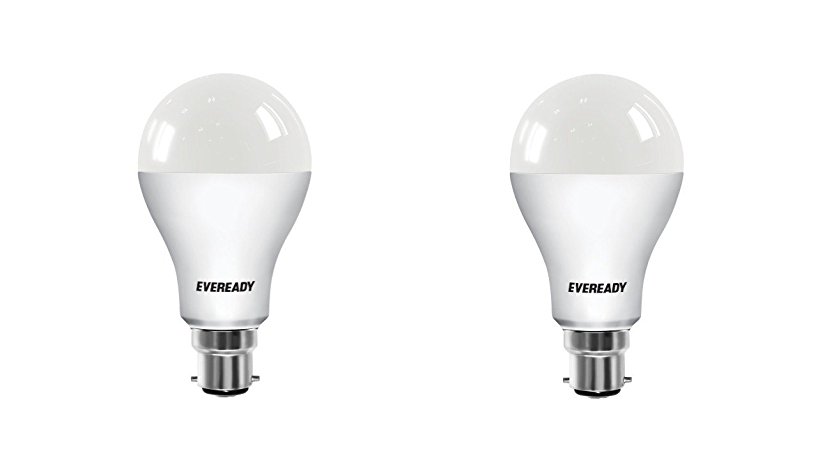 Eveready Base B22D 14-Watt LED Bulb (Cool Day Light, Pack of 2)