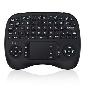 Mini Wireless Keyboard with Touchpad, BESTRUNNER 2.4GHz Rechargeable 2 in 1 Mouse Keyboard for PC, Raspberry Pi, Google Android TV Box