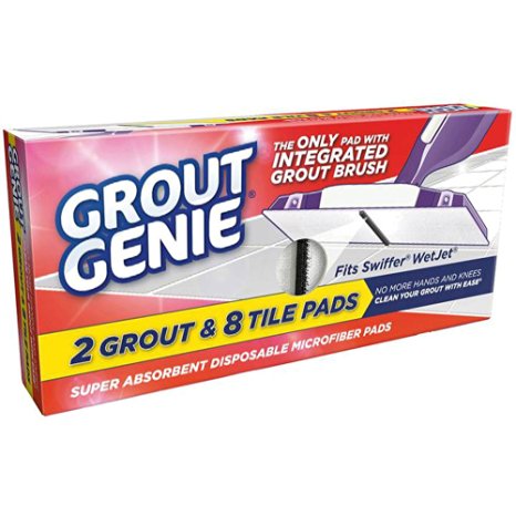 Grout Genie - Grout and Tile Cleaning Pad for Swiffer WetJet