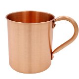 Sizzlins 100 Pure Copper Moscow Mule Mug - 15 Oz Capacity with No Inner Lining