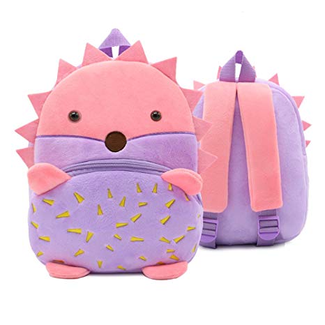 Cute Toddler Backpack,Cartoon Cute Animal Plush Backpack Toddler Mini School Bag for Kids Age 1-3 Years Old