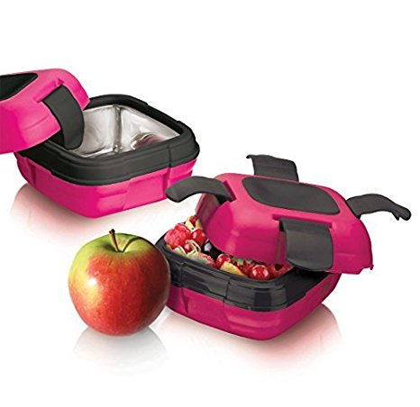 Lunch Box ~Pinnacle Insulated Leak Proof Lunch Box for Adults and Kids -Durable Thermal Lunch Container ~PINK