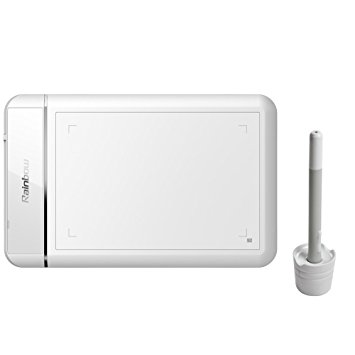 Ugee CV720 8 x 5 Inches Graphic Drawing Tablet with Rechargeable Pen - White