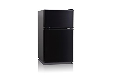 Midea WHD-125FB1 Compact Refrigerator, Black, 3.4 cu. ft.