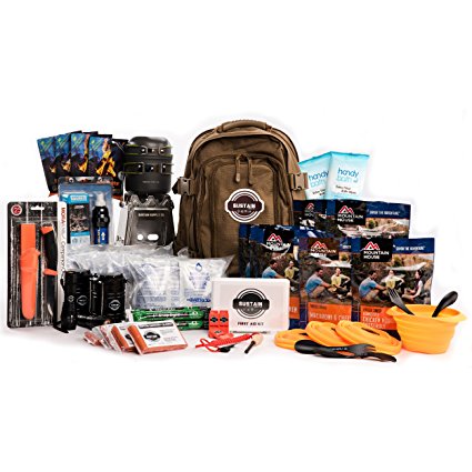 4 Person Premium Family Emergency Survival Bag With 72 Hours of Disaster Preparedness Supplies