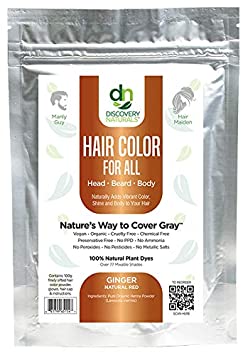 Henna Maiden RADIANT RED 100% Natural Chemical Free Hair Color