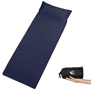 Unigear Sleeping Bag Liner and Camping Sheet – Compact & Lightweight Sleep Sack for Traveling, Hostels, Camping & Backpacking