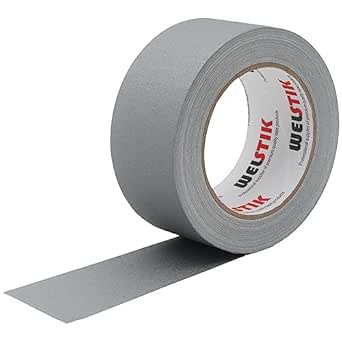 WELSTIK Gray Gaffer Tape 2 Inches x 33 Yards, No Residue, Non-Reflective,Waterproof, Can be Torn by Hand, Gaffers Cloth Tape for Photography, Shooting Background Fixed