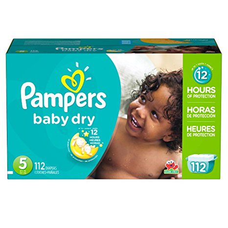 Pampers Baby Dry Diapers Size 5, 112 Count