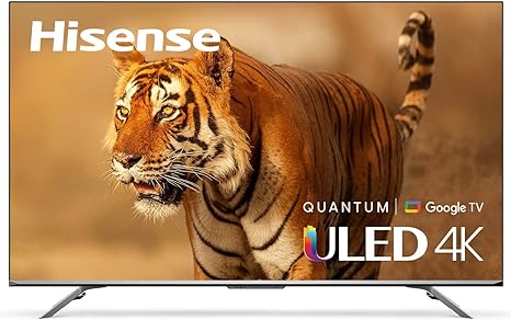 Hisense 75U78H (75 Inch) Quantum Dot 1000-nit 4K HDR10 , 120Hz Dolby Vision IQ ULED Smart TV with Disney , Freeview Play and Google Assistant, HDMI 2.1 and Filmmaker Mode, FreeSync (2022 New), Black