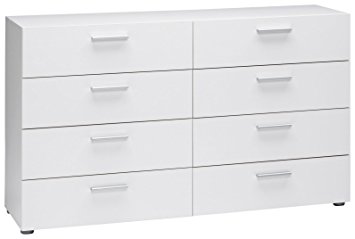 Tvilum Austin 8-Drawer Dresser, White