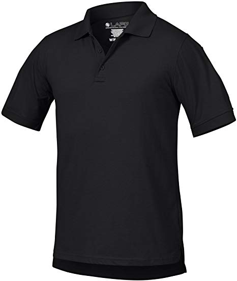 LA Police Gear Men Antiwrinkle Operator Tactical Short Sleeve Polo Shirt