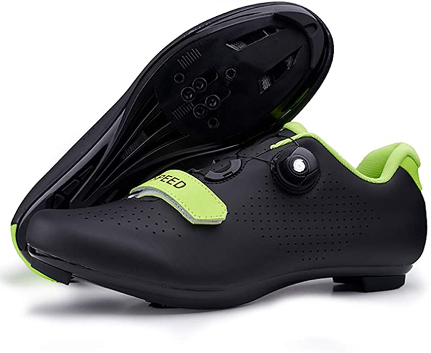 JOYOUNG Men Road Bike Shoes Cycling Shoes Peloton Shoe Spin Shoes for Men Indoor Cycling, MTB Spin Cycling Shoe Compatible with SPD Cleats