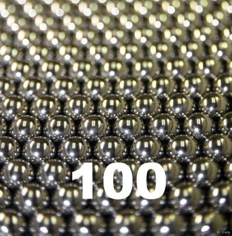 100 1/8" Inch Stainless Steel Nail Polish Mixing Agitator Balls