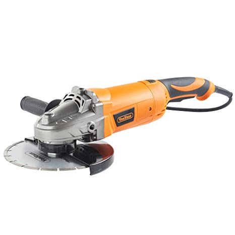 VonHaus 2200W 230mm (9”) Angle Grinder supplied with Diamond Tipped Cutting Disc & Rotating Rear Handle | Soft Start