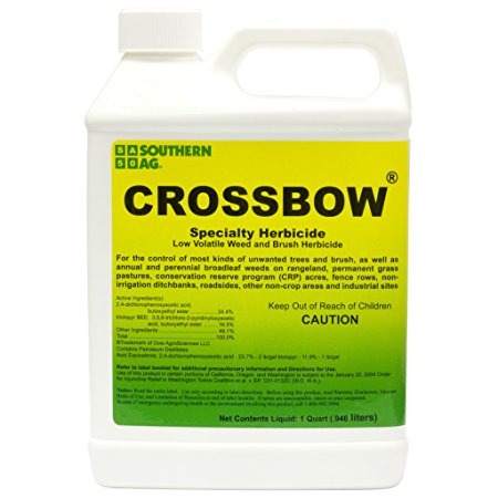Southern Ag Crossbow Specialty Herbicide 2 4 D & Triclopyr Weed & Brush Killer, 32oz - 1 Quart