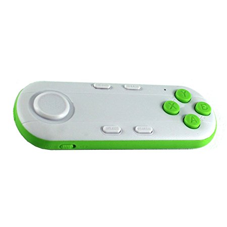 Eeoo Mini Bluetooth Remote Controller Wireless Gamepad for Mobile Phone Games 3D VR Glasses Support Android 4.3 & IOS 7.0 Above Smart Phone PC for iPhone 6s Plus iPad Air Samsung S7 GREEN