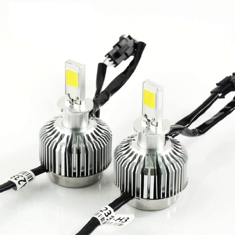 LED Headlight Conversion Kit from HID or Halogen New Technology All-in-One - 33W 3000LM x2 - All Bulb Sizes by Frayagresa H3