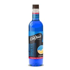 DaVinci Gourmet Classic Blue Curacao Syrup, 25.40 Fl Oz (Pack of 1)