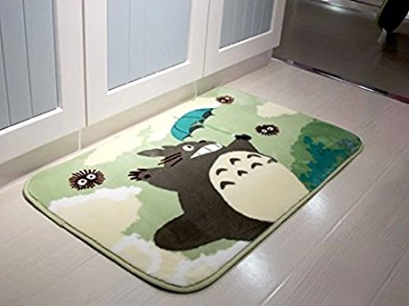 Sytian® 50*80cm Super Soft Non-slip My Neighbor Totoro Shaggy Area Rugs Carpet Bedroom Rug Bath Mat Bathroom Rug Kitchen Floor Mat Shower Rug (19.68*31.49 Inch)