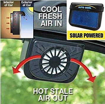 ROSEBEAR Solar Powered Car Window Windshield Auto Air Vent Cooling Fan Cooler Radiator US