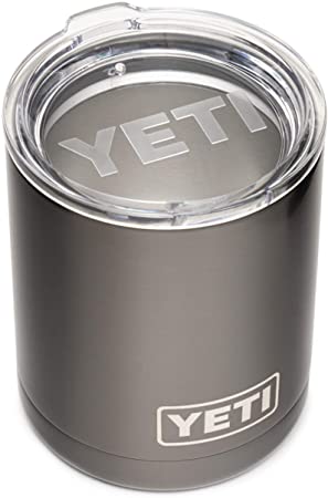 YETI Rambler 10 oz Lowball, Vacuum Insulated, Stainless Steel with Standard Lid