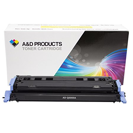A&D Products Compatible Replacement for HP Q6000A Toner Cartridge HP 124A Black (2,500 Page Yield)